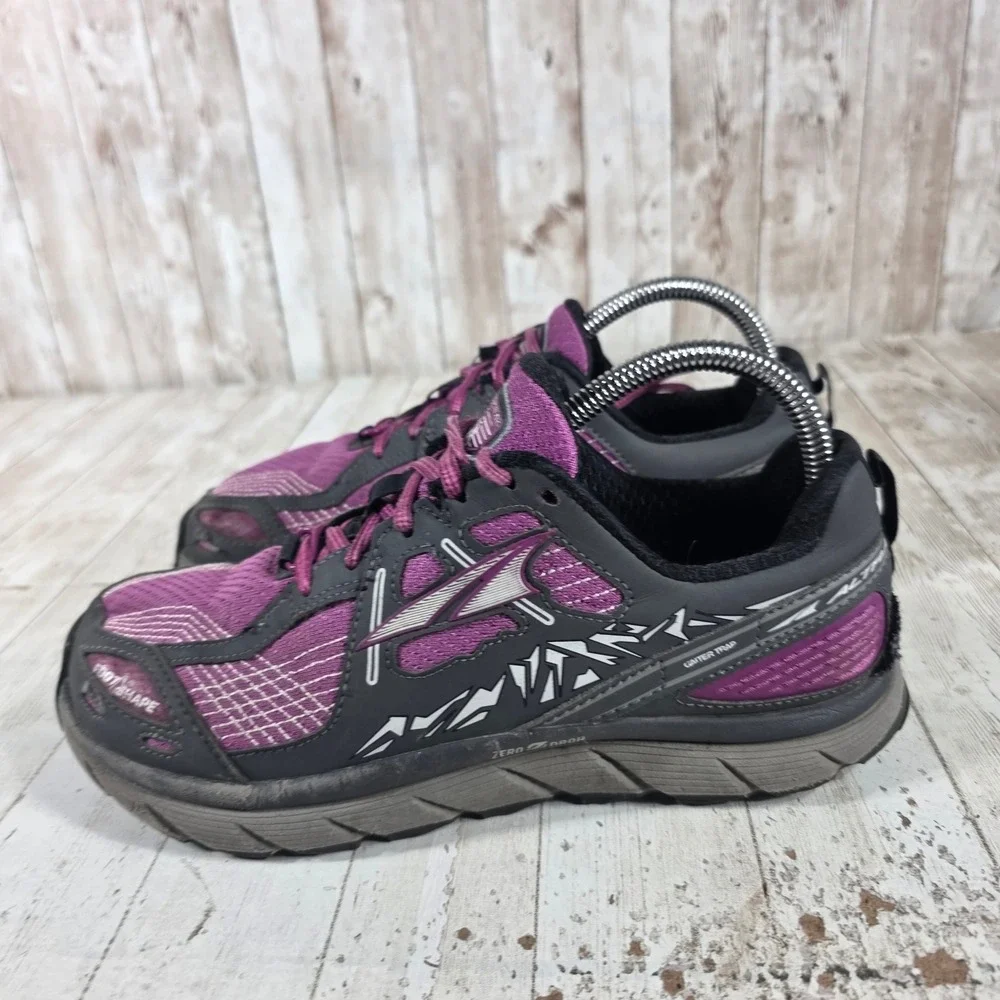 Altra Lone Peak 3.5 Womens 8 Trail Running Shoes Purple Gray Zero Drop AFW1735F‎